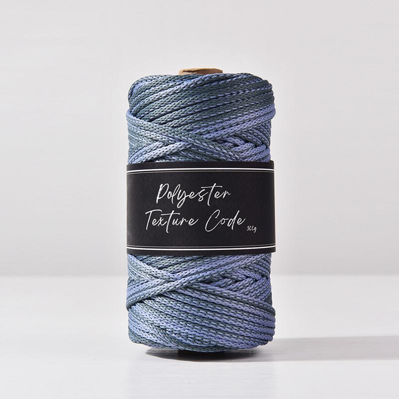 5 мм Двухцветный смешанный 5 мм Полиэстеровый плетеный шнур, Ручная вязка для сумки, ковра, вязальной пряжи, нить для браслета из конского волоса, 70 ярдов