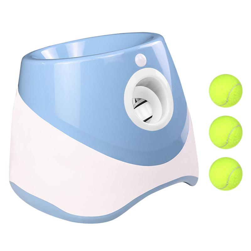 Мини-теннисная пинбольная машина для броска Собачий теннисный запускатель Автоматический для домашних собак Погоня Забава Интерактивный Перезаряжаемый A