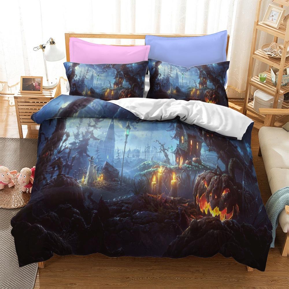 Halloween Series Bedding Three-Piece Home Textile Kit