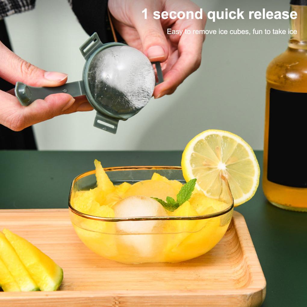 Ice Ball Molds Freezer DIY Round Tea Milk Drinking Icing Cube Maker with Lid Household Kitchen Leak-proof Fridge Moulds