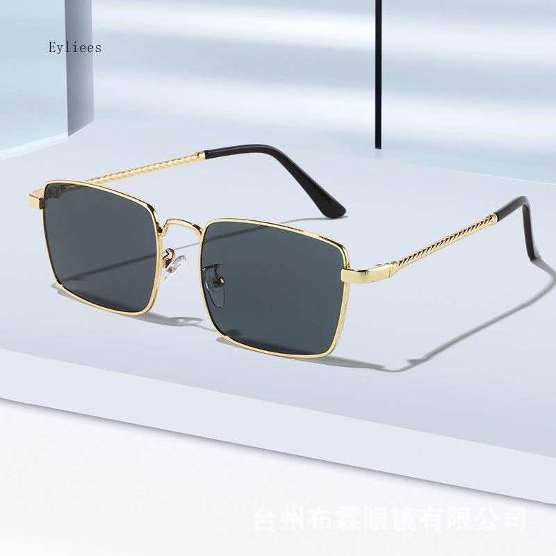Новые Модные Квадратные Солнцезащитные Очки Мужские Дизайнерские Винтажные Металлические Солнцезащитные Очки Для Женщин Ретро Дорожные UV400 Очки gafas de sol