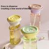 Dishwashing Detergent Foaming Dispenser Bottle Kitchen Sink Special Scouring Pad Bowl Brush Storage Box