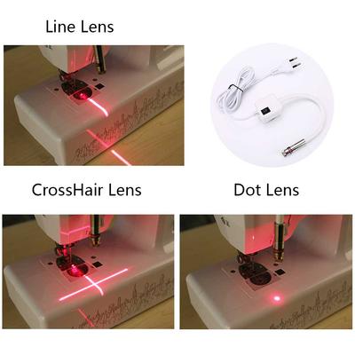 Швейные аксессуары Магнитная основа Красная позиционирующая режущая машина с лампой точного выравнивания Инструмент для шитья крестообразной линии
