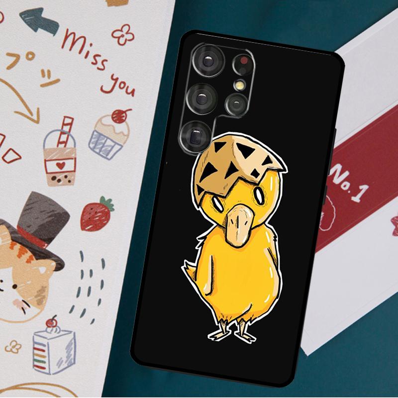 Чехол Kwaii Yellow Utka для Samsung Galaxy S23 S21 S22 Ultra Plus S20 FE Note 20 Note 10 S8 S9 S10 Plus