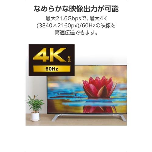 ELECOM Displayport Cable 1.2 Standard 2m 4K@60Hz DP to DP Nylon Mesh Heavy Duty Transmits Audio Signals 21.6Gbps High Speed ??Computer/Display/Project