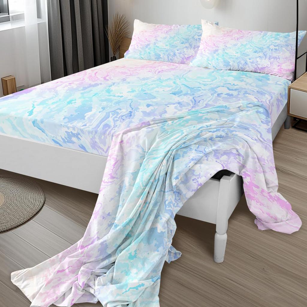 Богемный розовый узор Простыня Набор из четырех предметов Постельное белье Спальня Общежитие Постельная принадлежность Декор