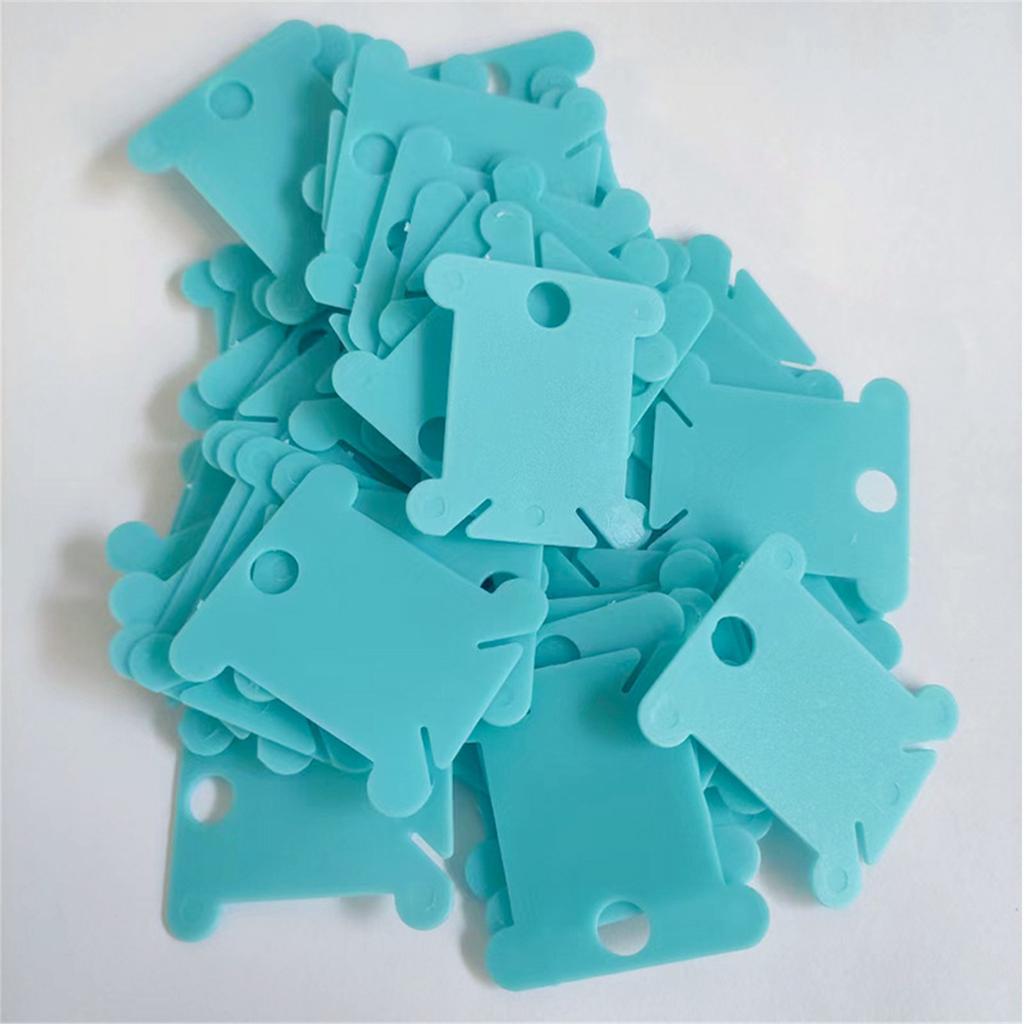 50 шт. Пластиковые бобины для мулине, бобины для вышивальных ниток 1,37x1,49 дюйма, намотчики ниток для шитья/швейных ниток