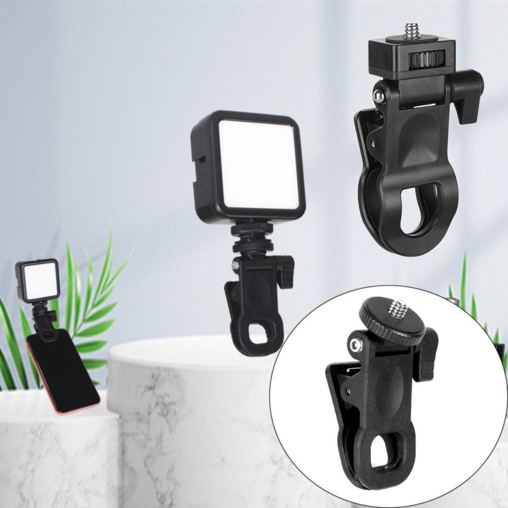 Пластиковый держатель для вспышки камеры Портативный светодиодный селфи-заполняющий свет Зажим Аксессуар для фотографии