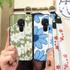 Anti-knock Flower Phone Case For Nokia 6.2/7.2 Dirt-resistant Silicone Oil Painting Waterproof Soft Case Wristband Ring
