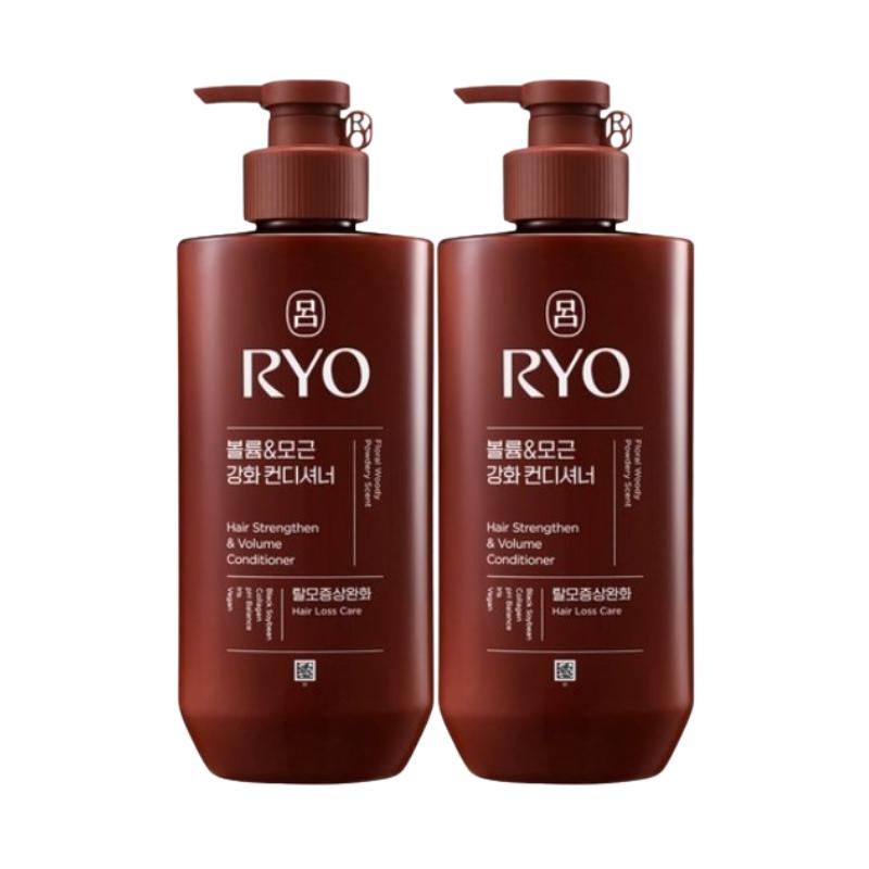 Ryo Heugun Volume & Root Strengthening Conditioner 480ml | Herbal Ginseng & Triple Collagen | Woody Musk Scent | K-Beauty Hair Care