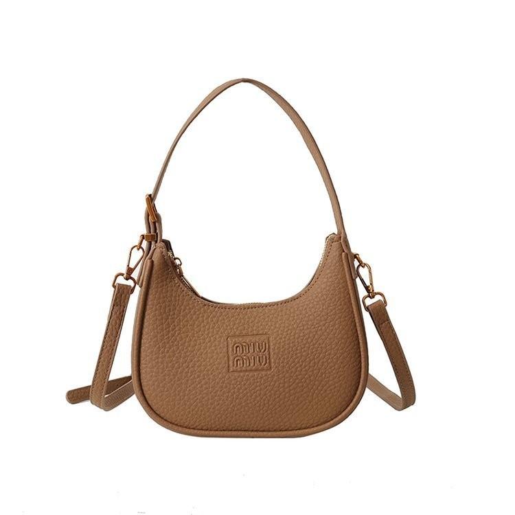 IELGY Korean Version of Fashion Handbag, Simple and Versatile Messenger Texture Niche Foreign Style Crescent Bag