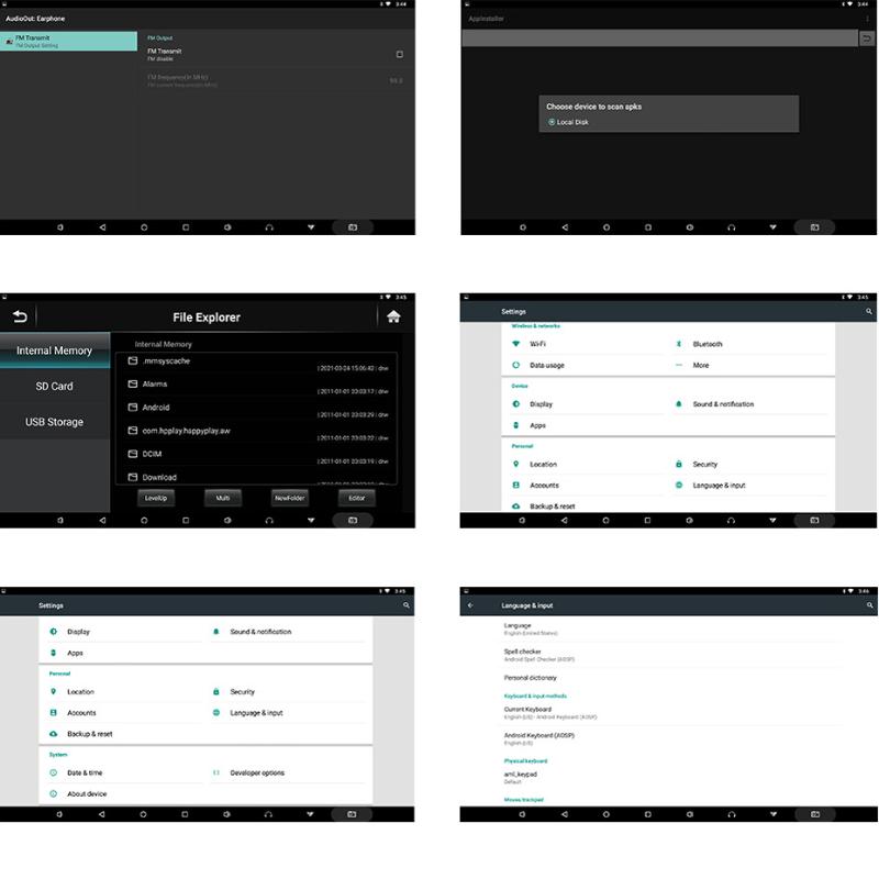 Автомобильный монитор для подголовника Android с разъемом, Автомобильное устройство развлечений для задних сидений MP5