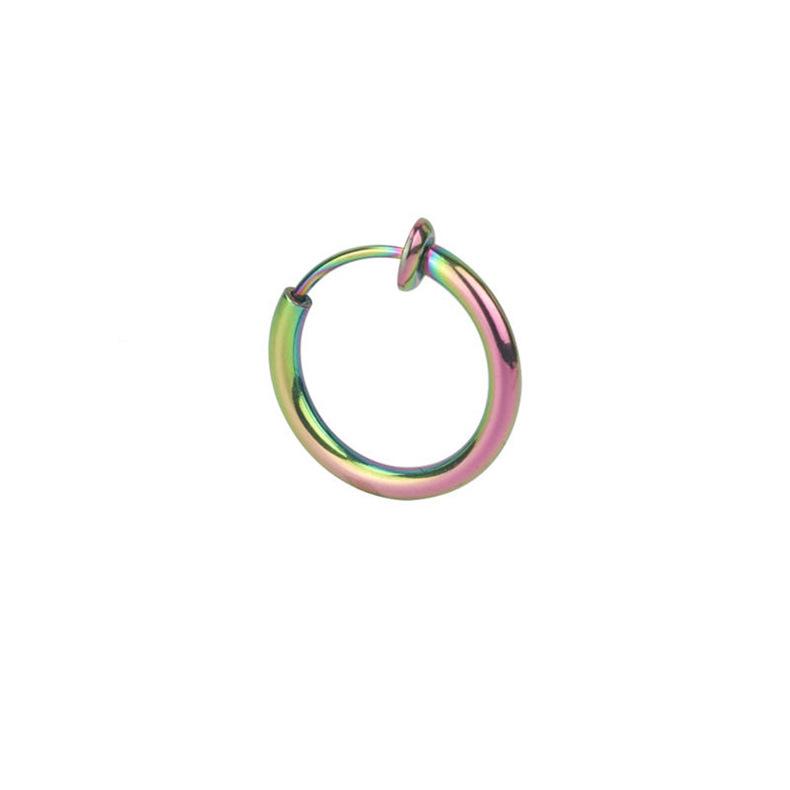 Поддельные серьги, кольца для носа, кольца для губ и клипсы для ушей на пружине без пирсинга – популярные европейские и американские трансграничные украшения