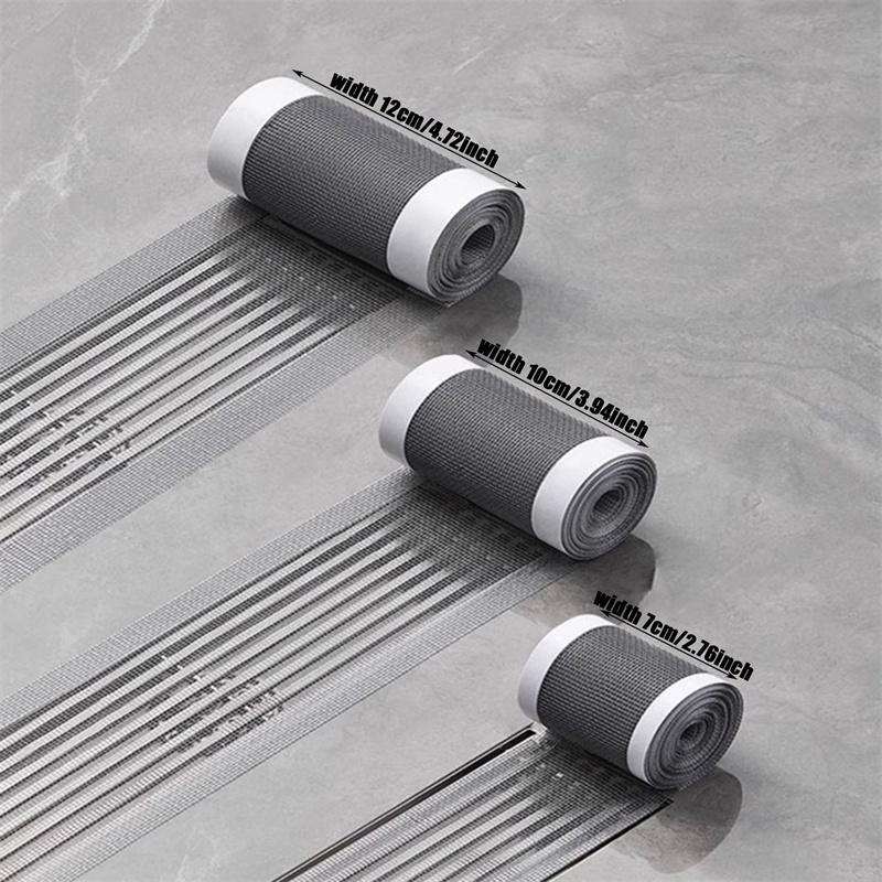 Резаный слив для душа, ловушка для волос, самоклеящиеся наклейки, одноразовая сетка, фильтр для волос для ванной комнаты, кухонной раковины