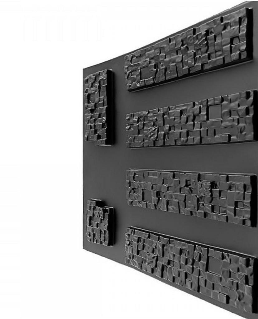 Mold for Wall Decoration, Artificial Stone and Tiles from Plaster, Concrete, Gypsum 'Pixels' SET 6 Pcs DIY