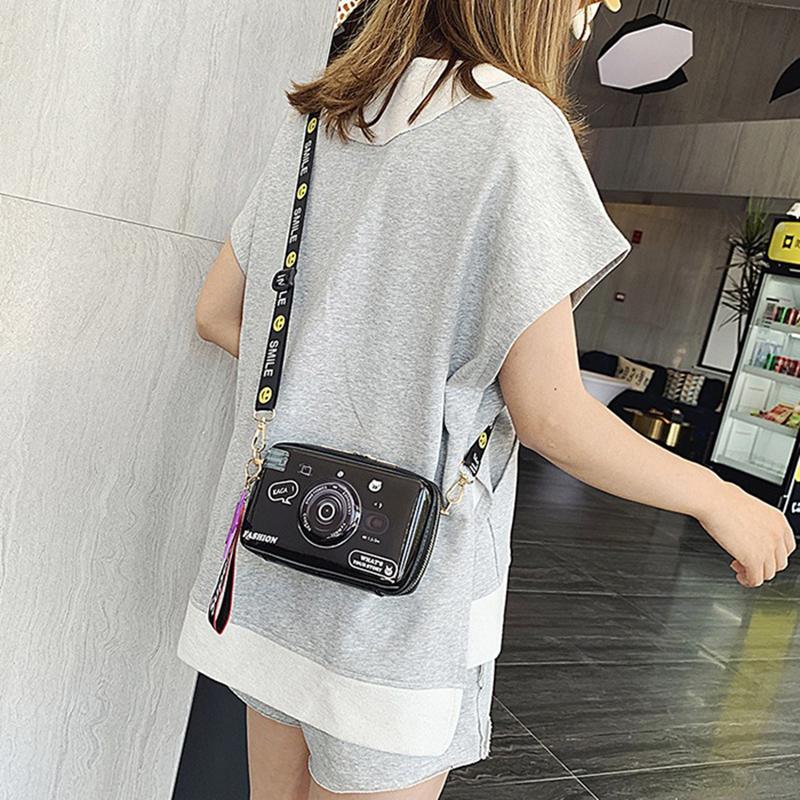 SCIONE Мини Сумка Через Плечо для Камеры 2025 Новая ПУ Расписная Милая Девичья Сумка Модная Личность Джокер Сумка Кроссбоди