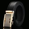 Ремень из воловьей кожи с открытым краем  Мужской из натуральной воловьей кожи  Деловой и повседневный ремень с автоматической пряжкой