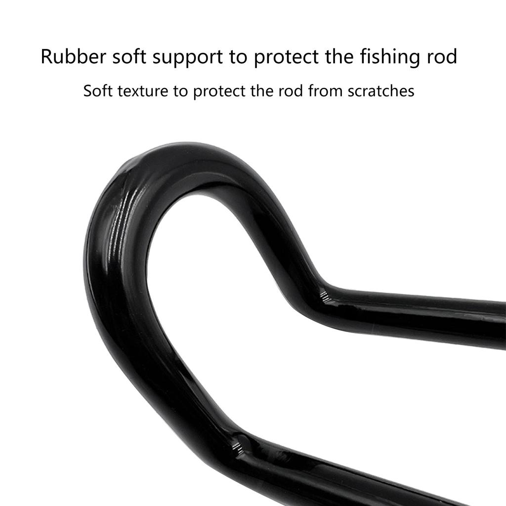 Stainless Steel Fishing Pole Stand Bracket Fishing Marine Accessories Tool Fit for Rail Boat Fishing Rod Holder Bracket