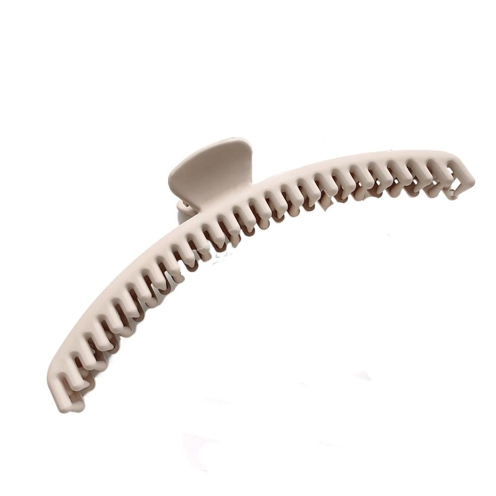 Large Thin Shark Clip Solid Color Geometric Hair Claw Temperament Matte Claw Clip Girls