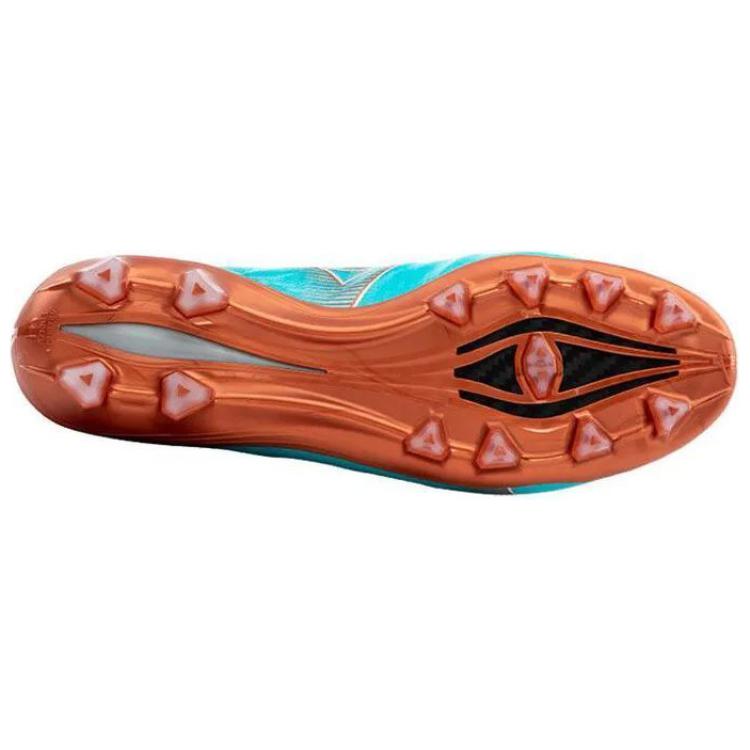 Mizuno Alpha Натуральная трава FG (Резиновые длинные шипы) Нескользящие Прочные Легкие Футбольные Бутсы Мужские кроссовки Синий Коричневый P1GA236225