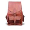 Large Genuine Leather Back Pack Rucksack Travel Bag For Men's and Women's