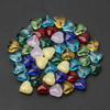 20 шт./пакет бусины в форме сердца, стеклянные хрустальные бусины в форме сердца, 8 мм, стеклянные бусины в форме сердца, красочные прозрачные бусины в форме сердца для изготовления ювелирных изделий, браслетов, поделок, подарков