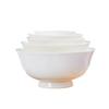 Высокая чаша из костяного фарфора Jingdezhen - Разные размеры, термостойкая, для риса, лапши и супа, керамическая посуда.