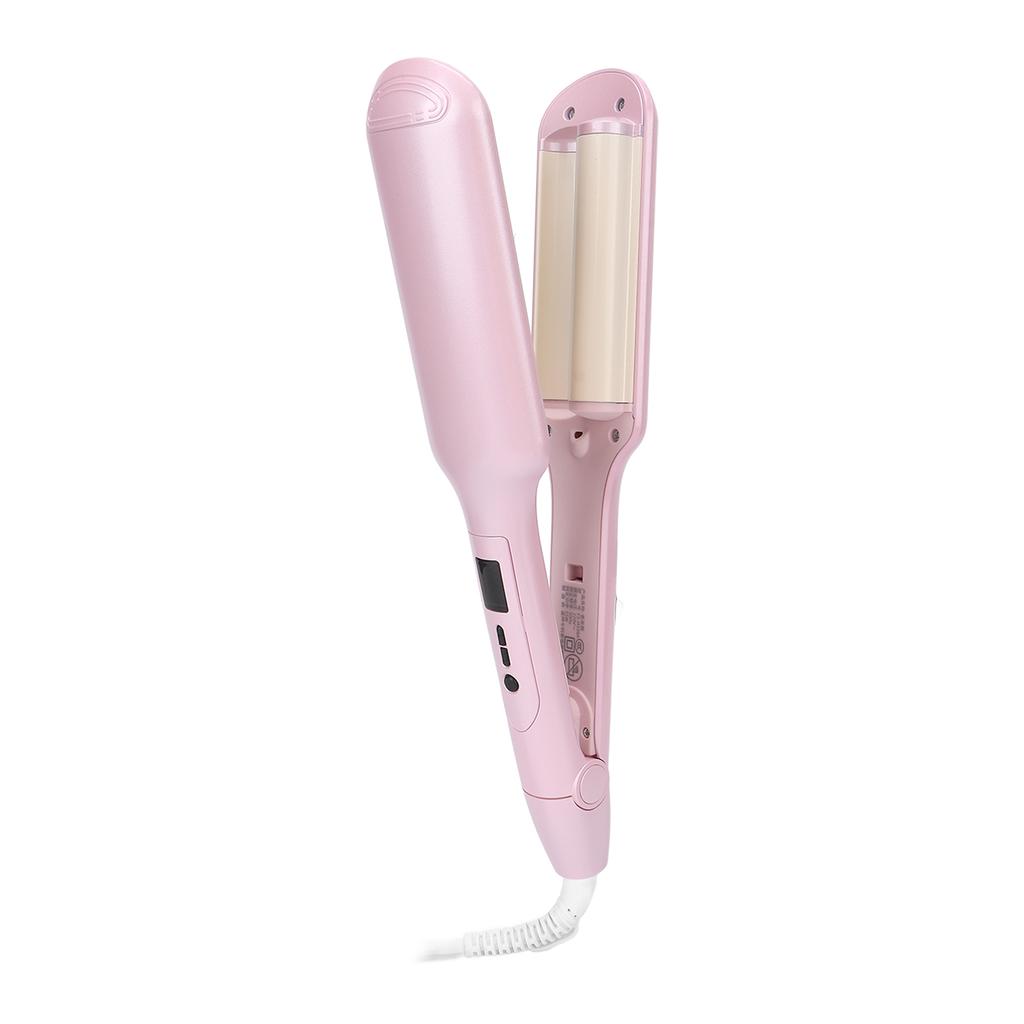 Curling Iron Intelligent Constant Temperature 30s Heating PTC 360 Degree Rotation Double Tube Hair Waver for TravellingEU Plug 220V