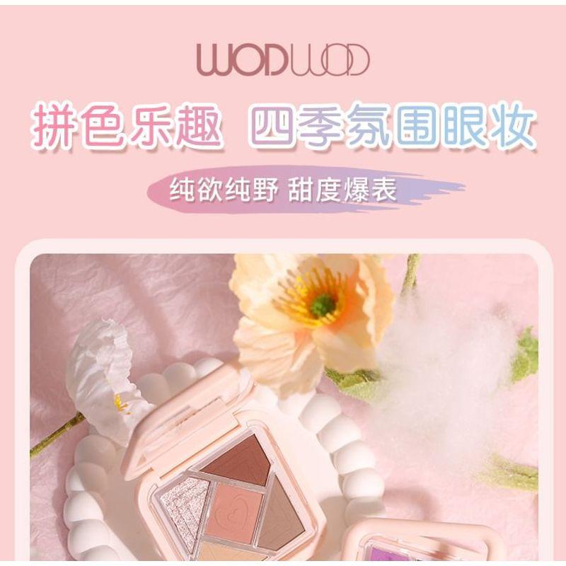 WODWOD - Сияющая пятицветная палетка теней для век - 6 видов