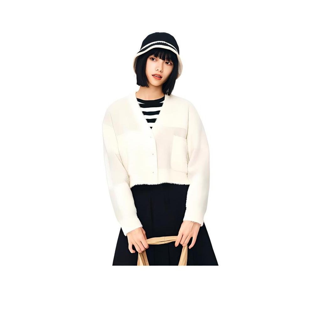 Anta Женский свитер свободной вязки Lifestyle Series Vanilla Cream 962448710-1