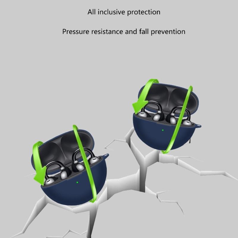 Защитный чехол-скин для зарядного кейса наушников FreeClip, пыле- и ударопрочный чехол из мягкого силикона