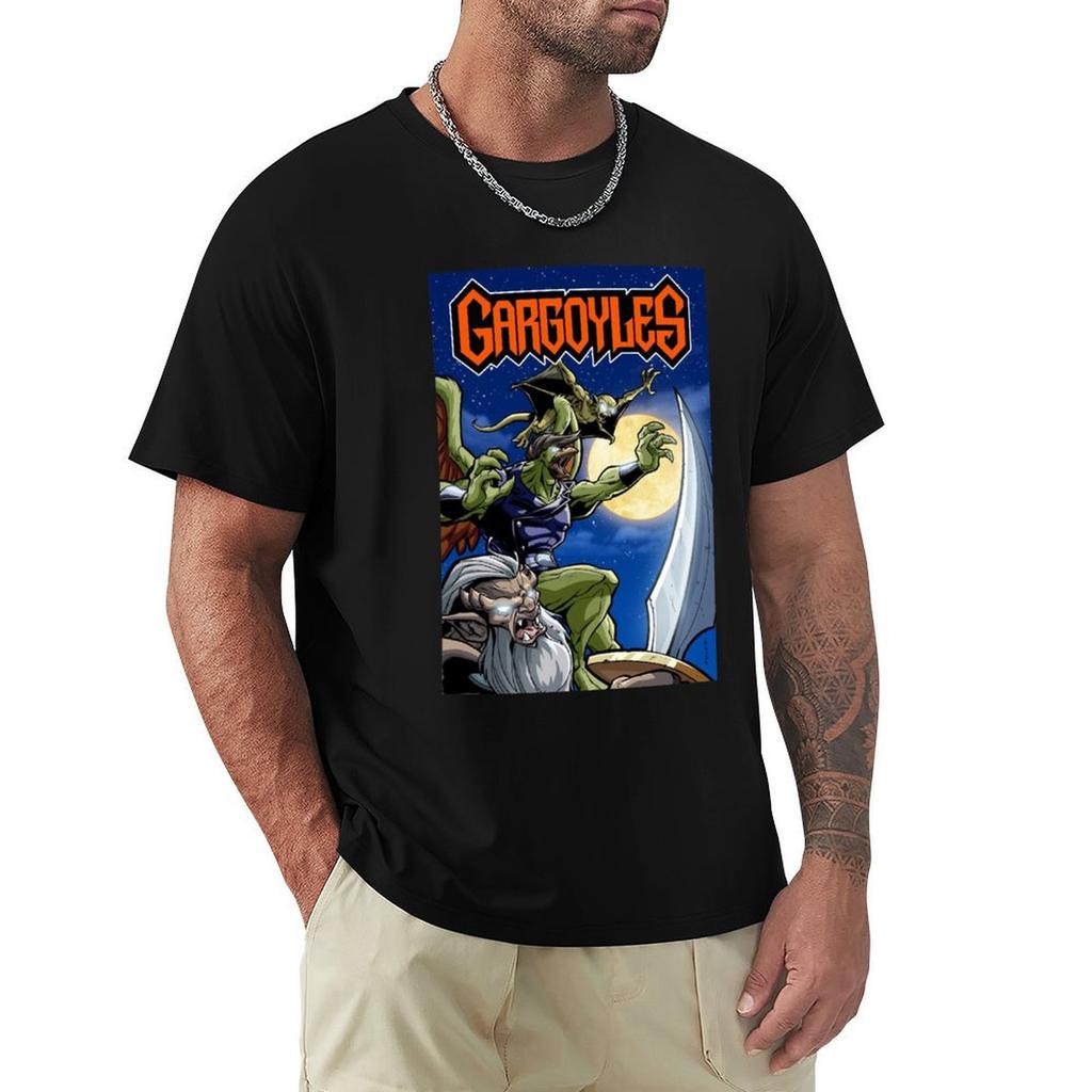 The Gargoyles Urban Fantasy Animation Tshirt Street Fashion Casual Tee Shirt