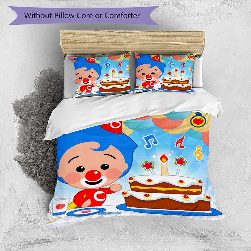 3pcs Flim Flim2 Design Cover Set - HD Printed Bedding with 1 Cover and 2 Pillowcases - Perfect for Home and Dorm Decor