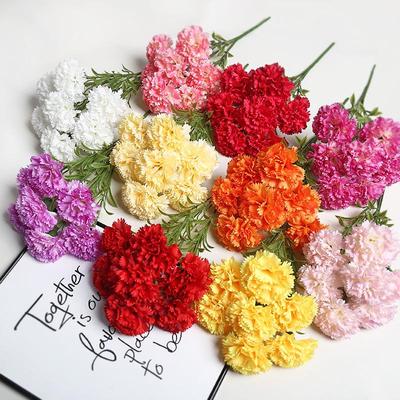 Элитный букет из искусственных гвоздик для свадеб и домашнего декора