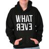 Whatever Backwards Rebellious Dont Care Rude Adult Long SleeveHoodie Sweatshirt