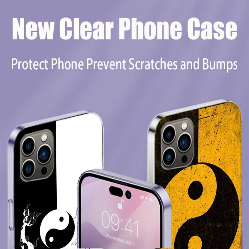 Eight Diagrams Taiji Yin Yang Phone Case For Apple Iphone 16E 16 17 Pro Max Air 15 Pro 14 Plus 12 13 Mini Cover Cute Fun