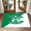 Hibernian FC Design Crystal Velvet Rug Soft Decorative Mat for Bedroom Entrance