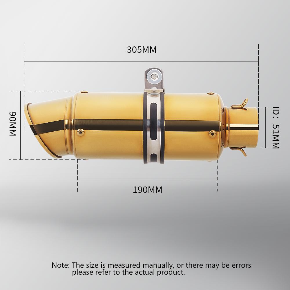 Универсальная выхлопная труба для мотоцикла 51 мм с db-киллером GP project для z900 z1000 CBR600 S1000RR MT07