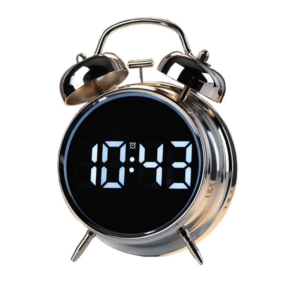 Extra Large Sound LED Electronic Clock Multifunctional Simple Number Display Smart Alarm Clock Non-Ticking Night Light