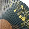 carved from karaki gourd Men's fan, wood, scented, design.