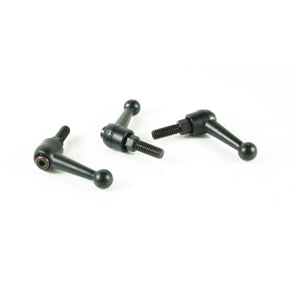 4 pieces M6 free shipment Clamping lever adjustabe handle lever arm solid handle