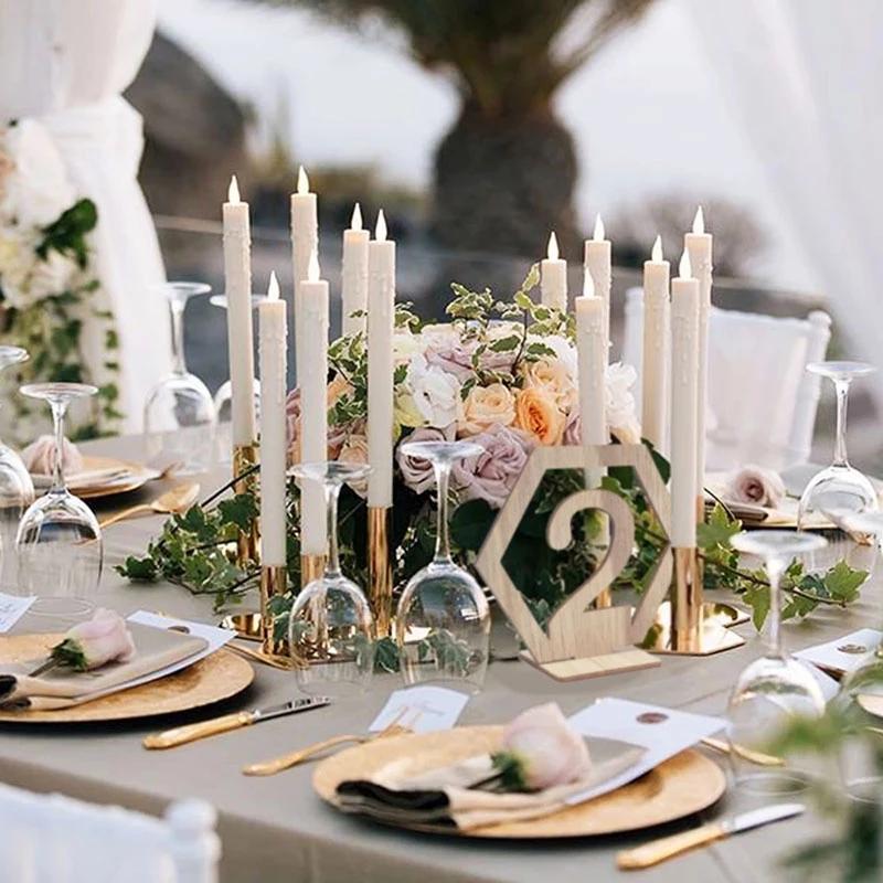10 шт. Деревянный знак с номером стола Шестиугольная карточка места Рустик Свадебное украшение для рабочего стола Помолвочное украшение для номера места Мероприятие Вечеринка Принадлежности