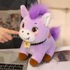 PP Cotton Horse Animal Stuffed Toy With Flower Horse Plush Doll Pentant  Festive Decor