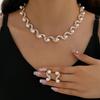 European & American Hot-Selling Women's Imitation Pearl S-Shaped Bridal Wedding Jewelry Accessories 985#