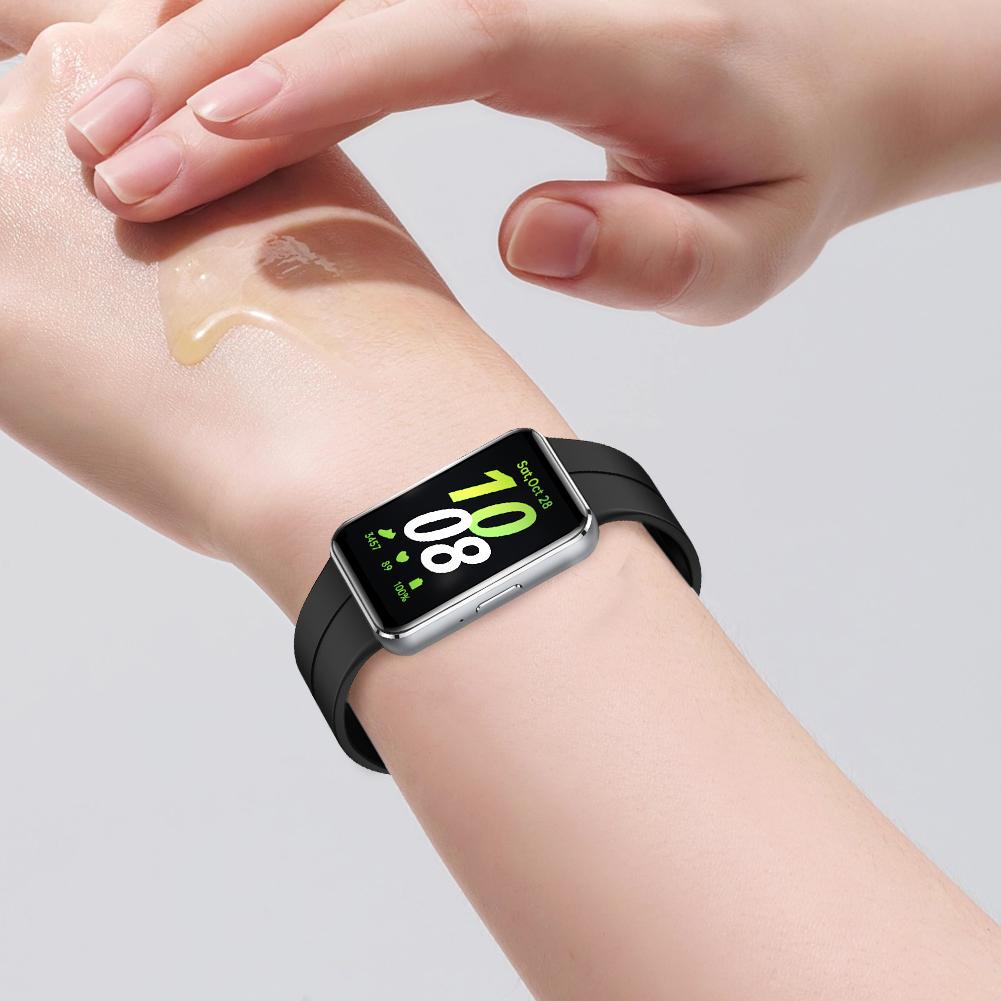 Силиконовый ремешок, мягкий, регулируемый, с магнитной застежкой, сменный, дышащий, для часов Samsung Galaxy Fit 3