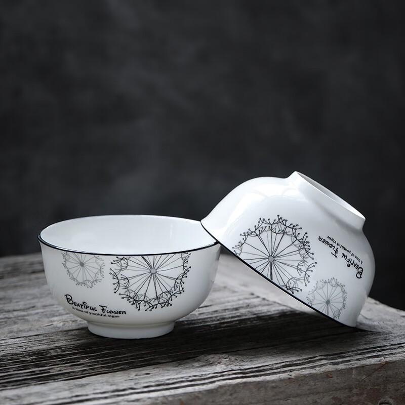 Sushiceramics Набор керамических пиал для риса «Одуванчик» 5 дюймов