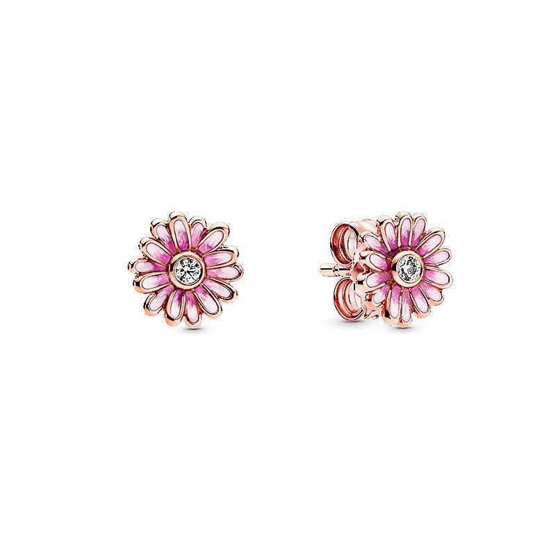 Серьги-гвоздики из серебра 925 пробы, милые, блестящие, Бант, Цветок, Единорог, Сердце, Ракушка, Перо, Модные, Тонкие ювелирные изделия, Подарок для женщин
