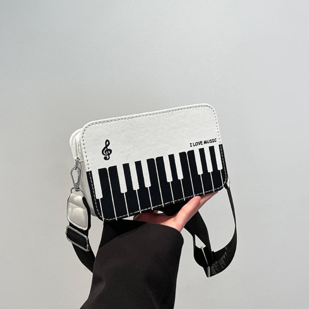 Винтажная сумка через плечо в виде пианино, модная сумка из искусственной ПУ кожи, трендовая мини-квадратная сумка для девочек
