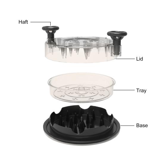 Инструмент для измельчения курицы Twist Large Мясорубка Видимый инструмент для измельчения курицы с эргономичной ручкой Измельчитель куриной грудки