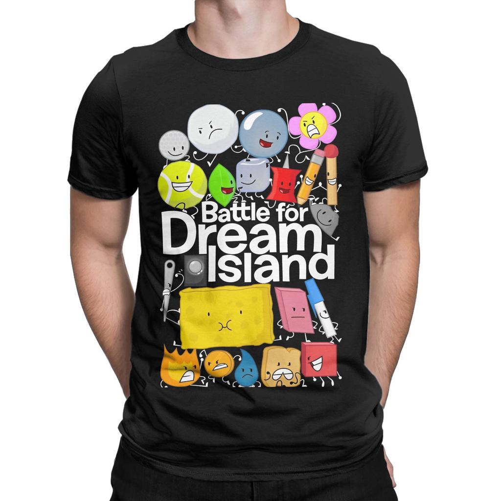 BFDI Битва за Остров Мечты Футболка Летние Хлопковые Футболки Для Мужчин Харадзюку Футболка С Коротким Рукавом Размер 3XS это 3XL